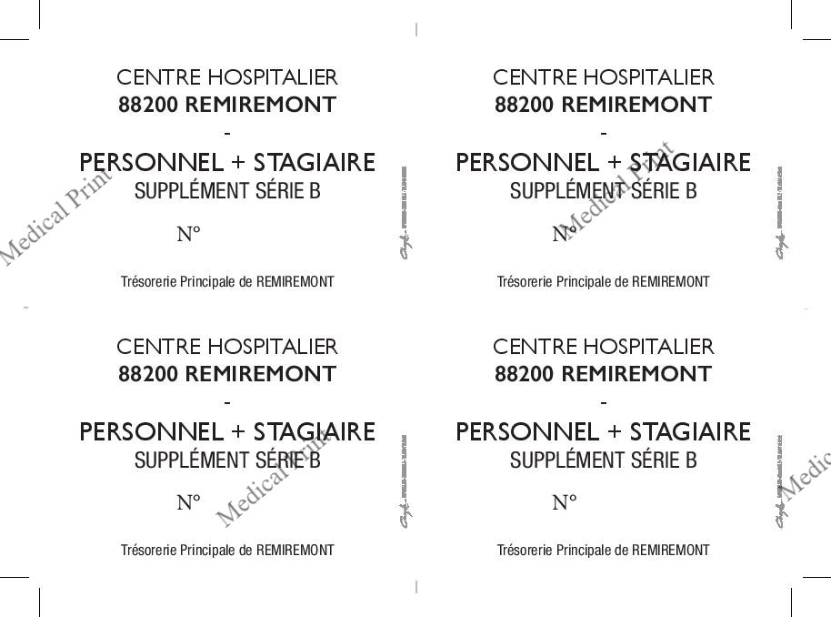 CH REMIREMONT PERSONNEL STAGIAIRE BLANC SUPPLEMENT